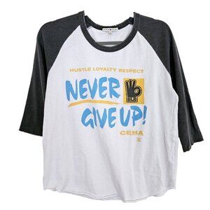 Junk Food John Cena WWE T-Shirt‎ Womens Size L Graphic Tee Distressed